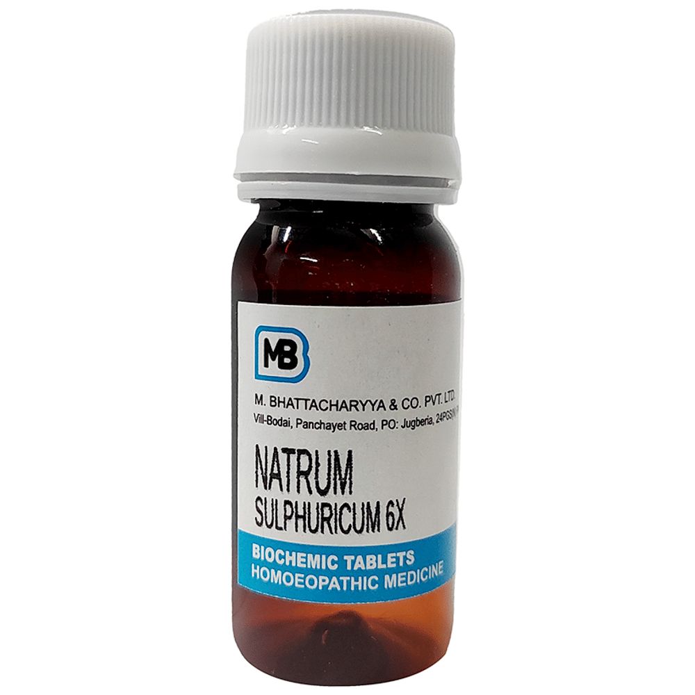 MB Natrum Sulphuricum Tablet 6X bottle of 25 gm Tablet MB Natrum Sulphuricum Tablet 6X bottle of 25 gm Tablet