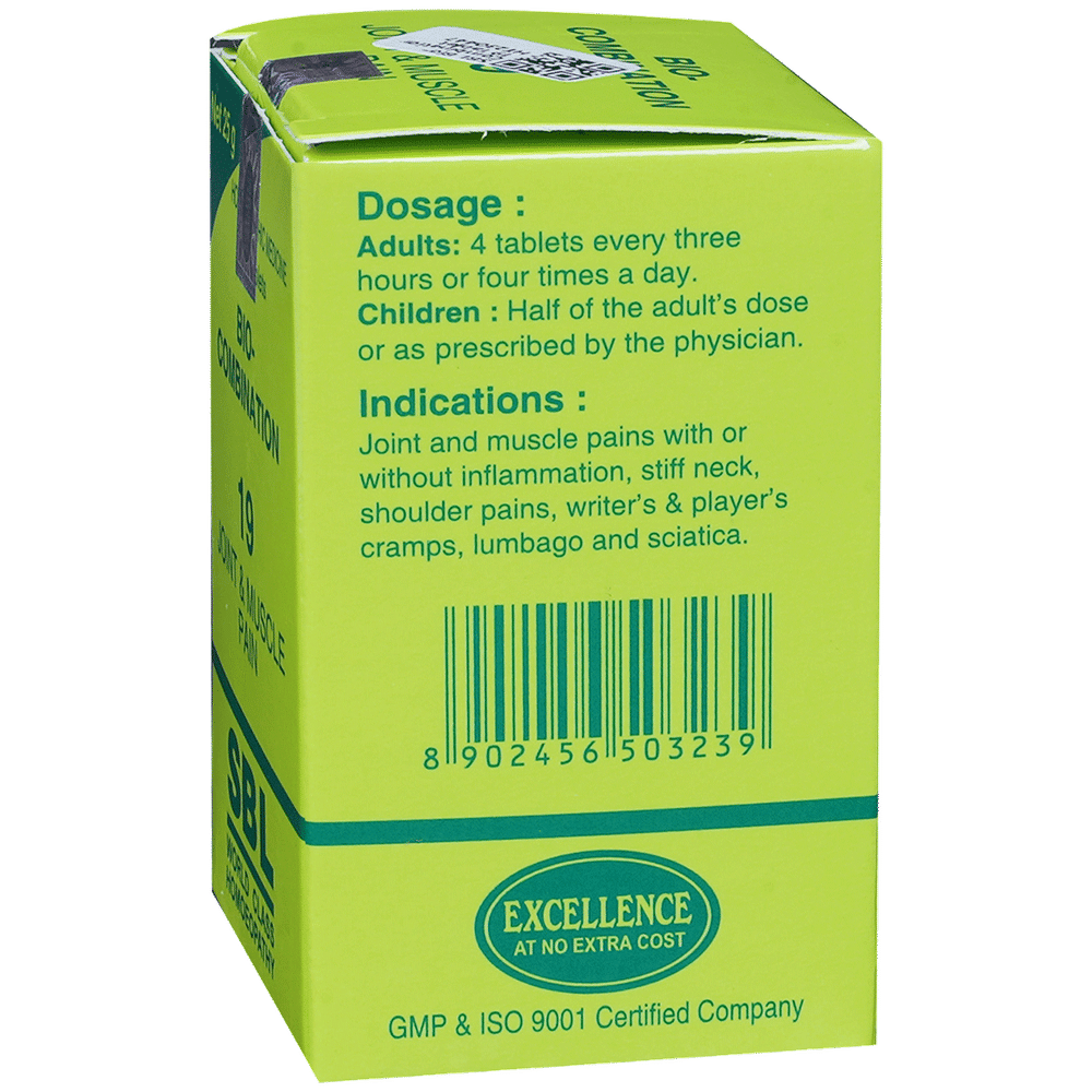 SBL Bio-Combination 19 Tablet bottle of 25 gm Biocombination Tablet