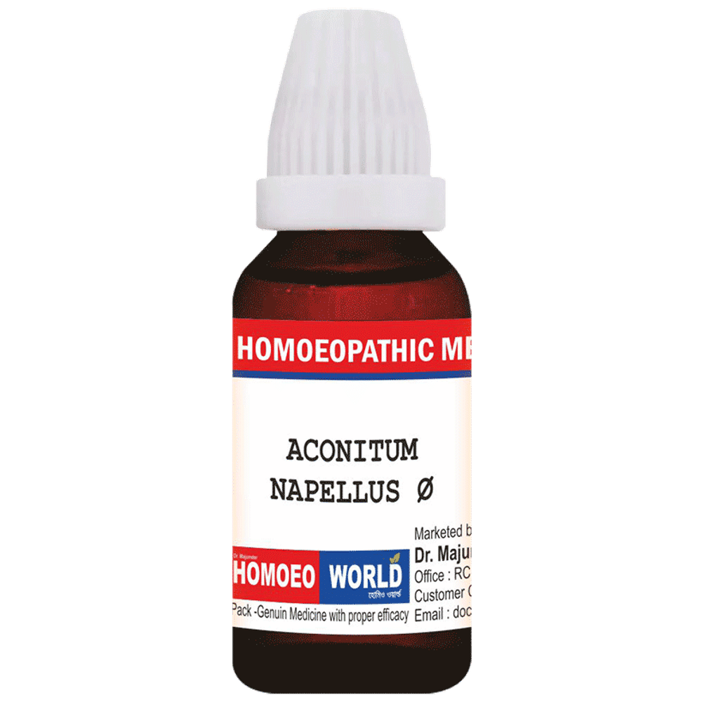 Dr. Majumder Homeo World Aconitum Napellus Q Mother Tincture (30 ml Each) box of 1 Bottle