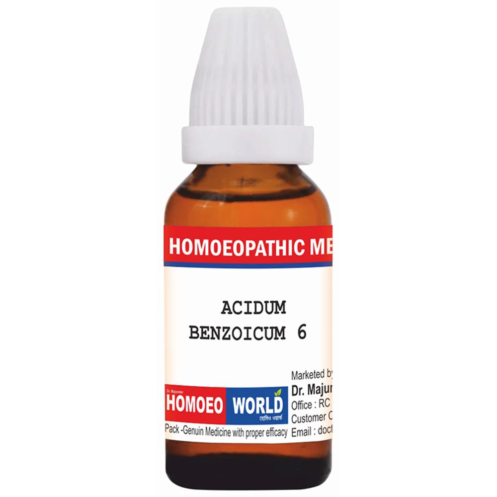 Dr. Majumder Homeo World Acidum Benzoicum Dilution (30ml Each) 3 CH combo pack of 3 bottles