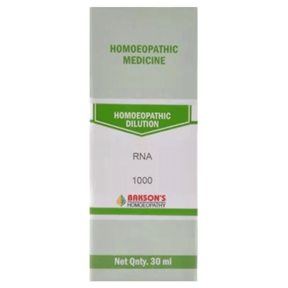 Bakson's Homeopathy RNA Dilution 1000 CH bottle of 30 ml Dilution