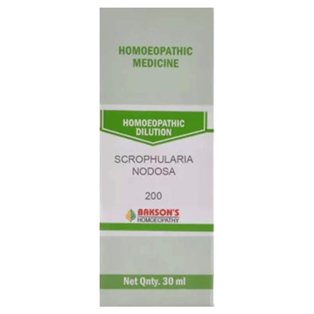 Bakson's Homeopathy Scrophularia Nodosa Dilution 200 bottle of 30 ml Dilution Bakson's Homeopathy Scrophularia Nodosa Dilution 200 bottle of 30 ml Dilution