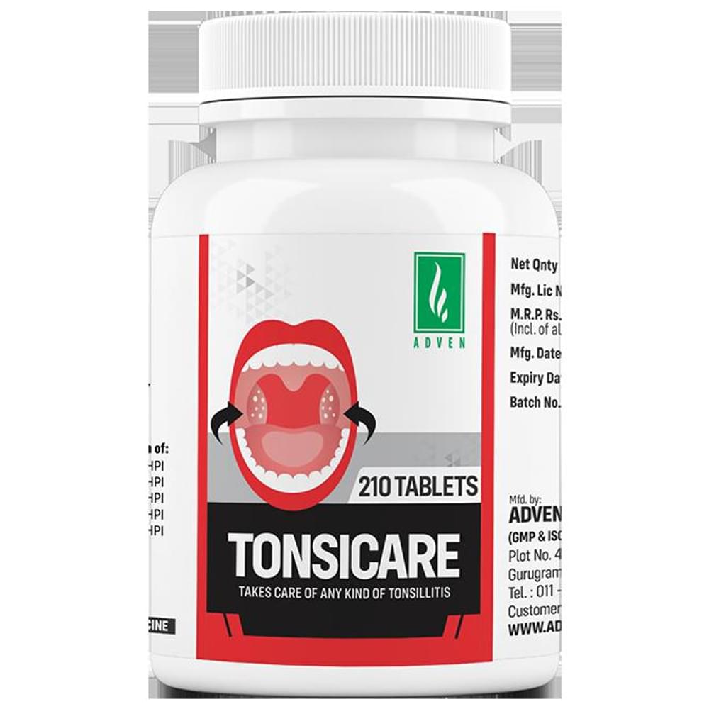 Adven Tonsicare Tablet bottle of 210 tablets
