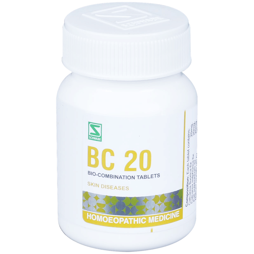 Dr Willmar Schwabe India Bio-Combination  20 (BC 20) Tablet bottle of 25 gm Biocombination Tablet