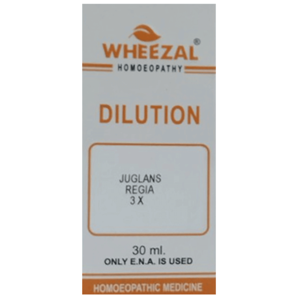 Wheezal Juglans R Dilution 3X bottle of 30 ml Dilution