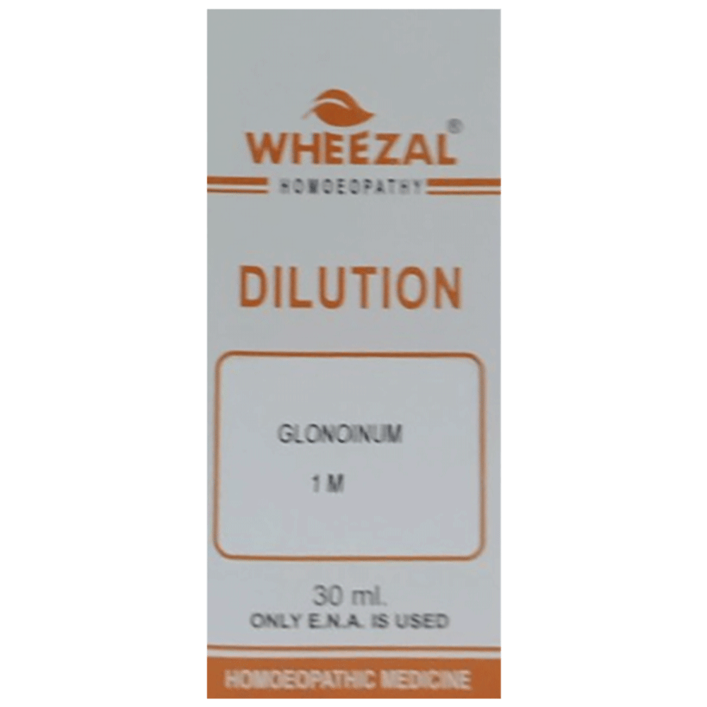 Wheezal Glonoinum Dilution 1M bottle of 30 ml Dilution Wheezal Glonoinum Dilution 1M bottle of 30 ml Dilution