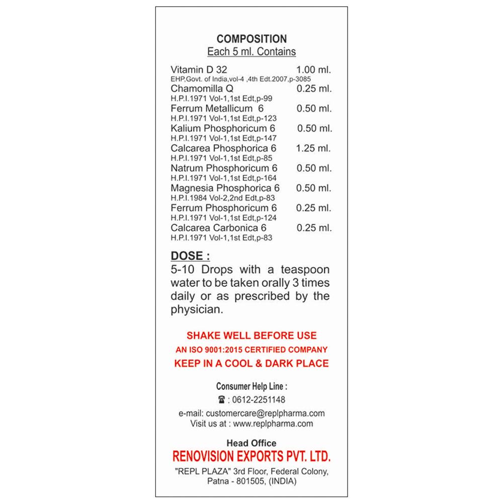 REPL Dr. Advice No. 114 Baby Cal-D Drop bottle of 30 ml Drop REPL Dr. Advice No. 114 Baby Cal-D Drop bottle of 30 ml Drop