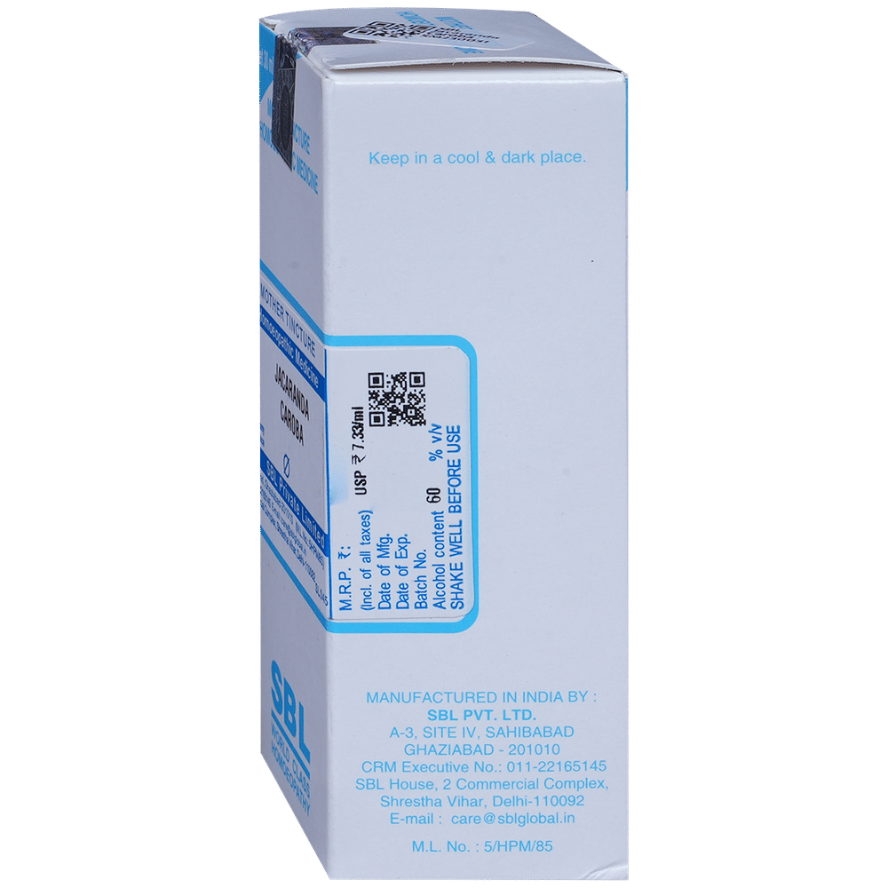 SBL Jacaranda Caroba Mother Tincture Q bottle of 30 ml Mother Tincture