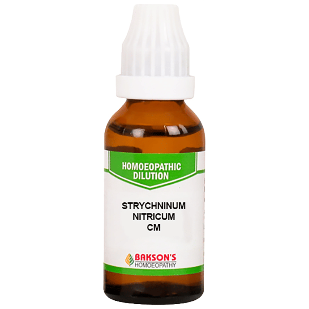 Bakson's Homeopathy Strychninum Nitricum Dilution CM bottle of 30 ml Dilution Bakson's Homeopathy Strychninum Nitricum Dilution CM bottle of 30 ml Dilution