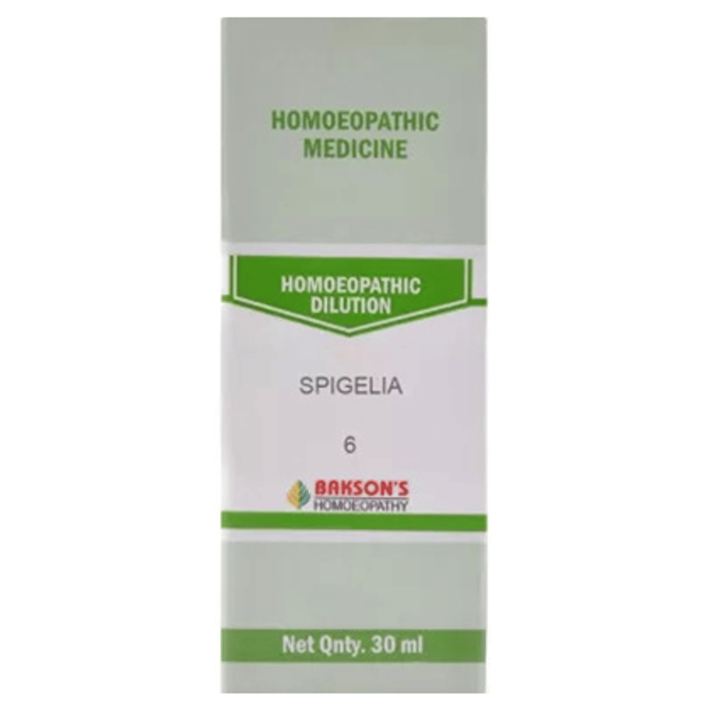 Bakson's Homeopathy Spigelia Dilution 6 CH bottle of 30 ml Dilution