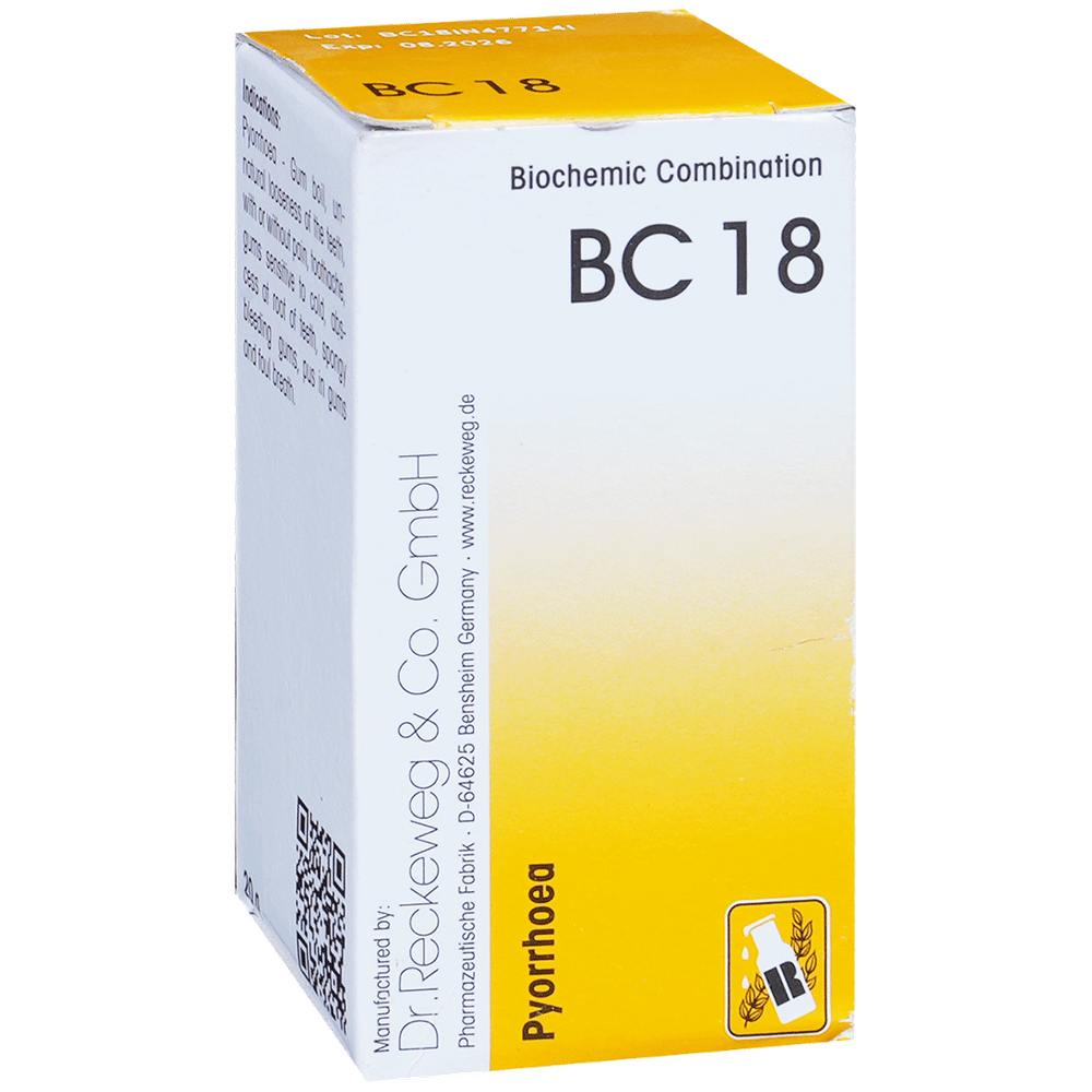 Dr. Reckeweg Bio-Combination 18 (BC 18) Tablet bottle of 20 gm Biocombination Tablet Dr. Reckeweg Bio-Combination 18 (BC 18) Tablet bottle of 20 gm Biocombination Tablet