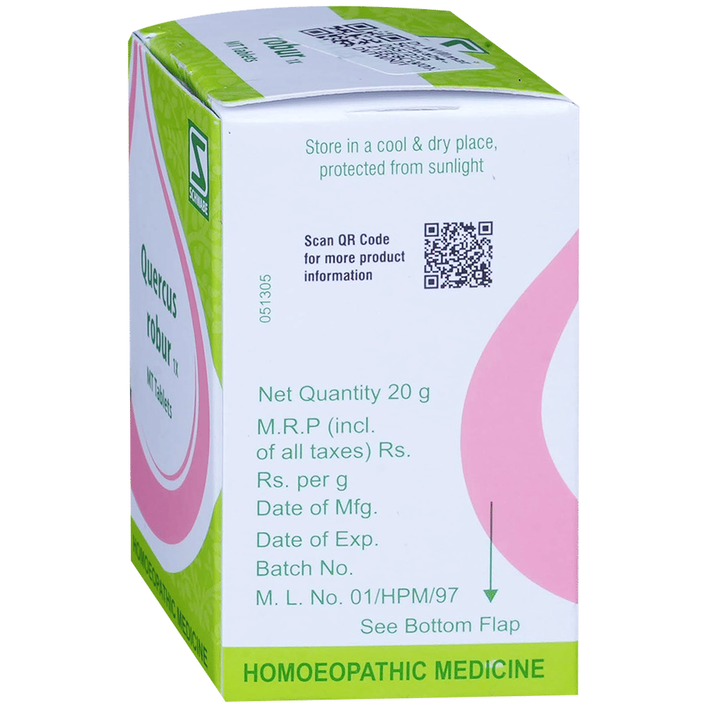 Dr Willmar Schwabe India Quercus Robur Trituration Tablet 1X bottle of 20 gm Trituration Tablet