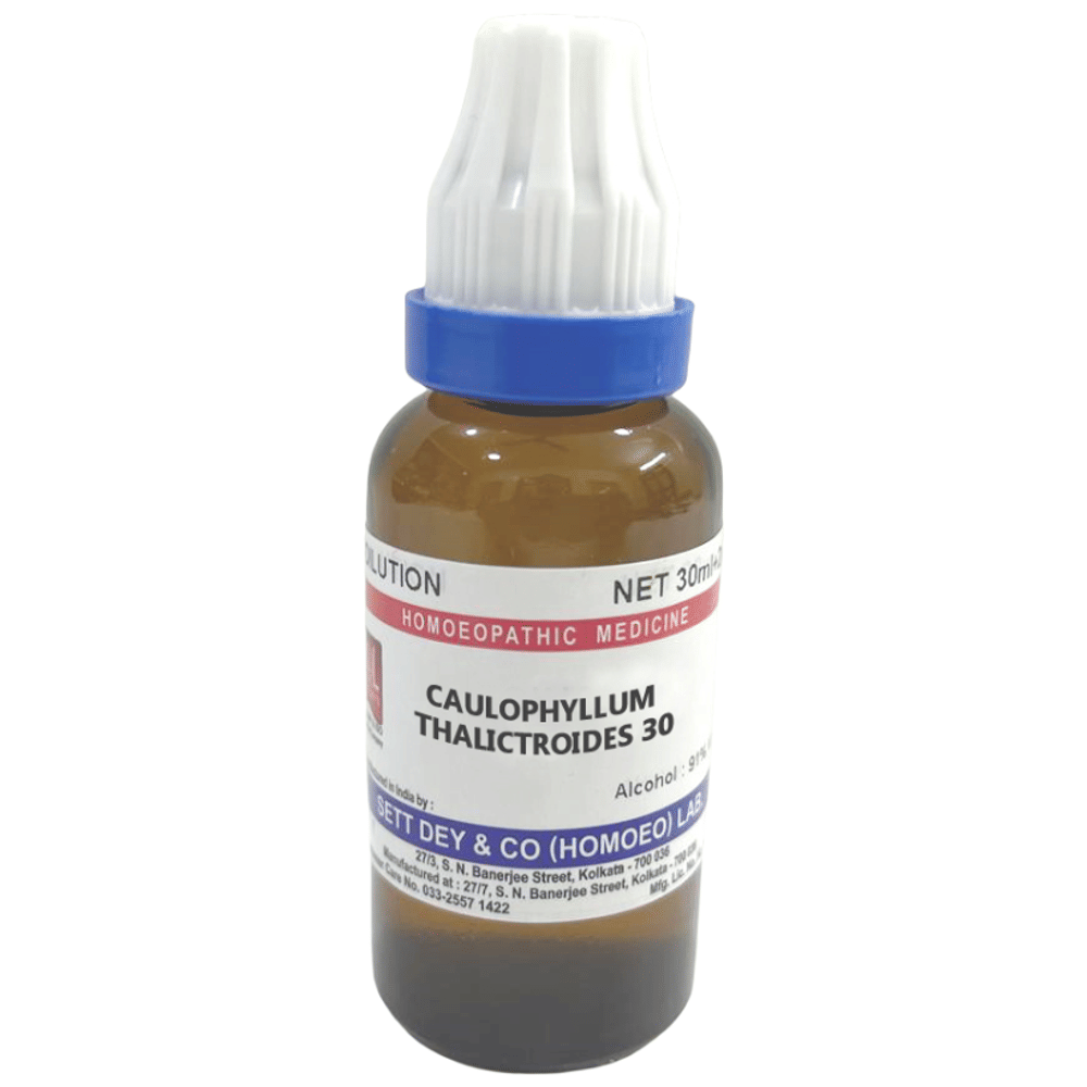 Sett Dey Caulophyllum Thalictroides Dilution 30 bottle of 30 ml Dilution
