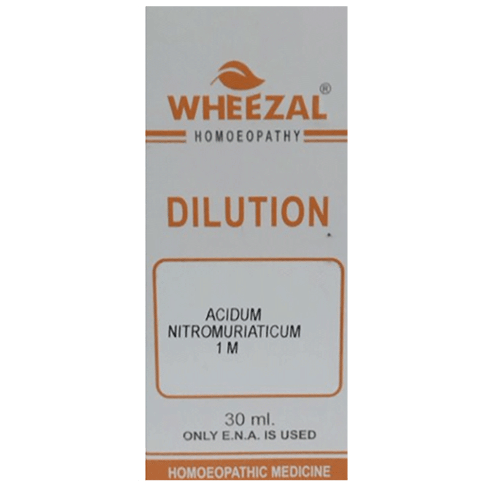 Wheezal Acidum Nitro Mur. Dilution 1M bottle of 30 ml Dilution