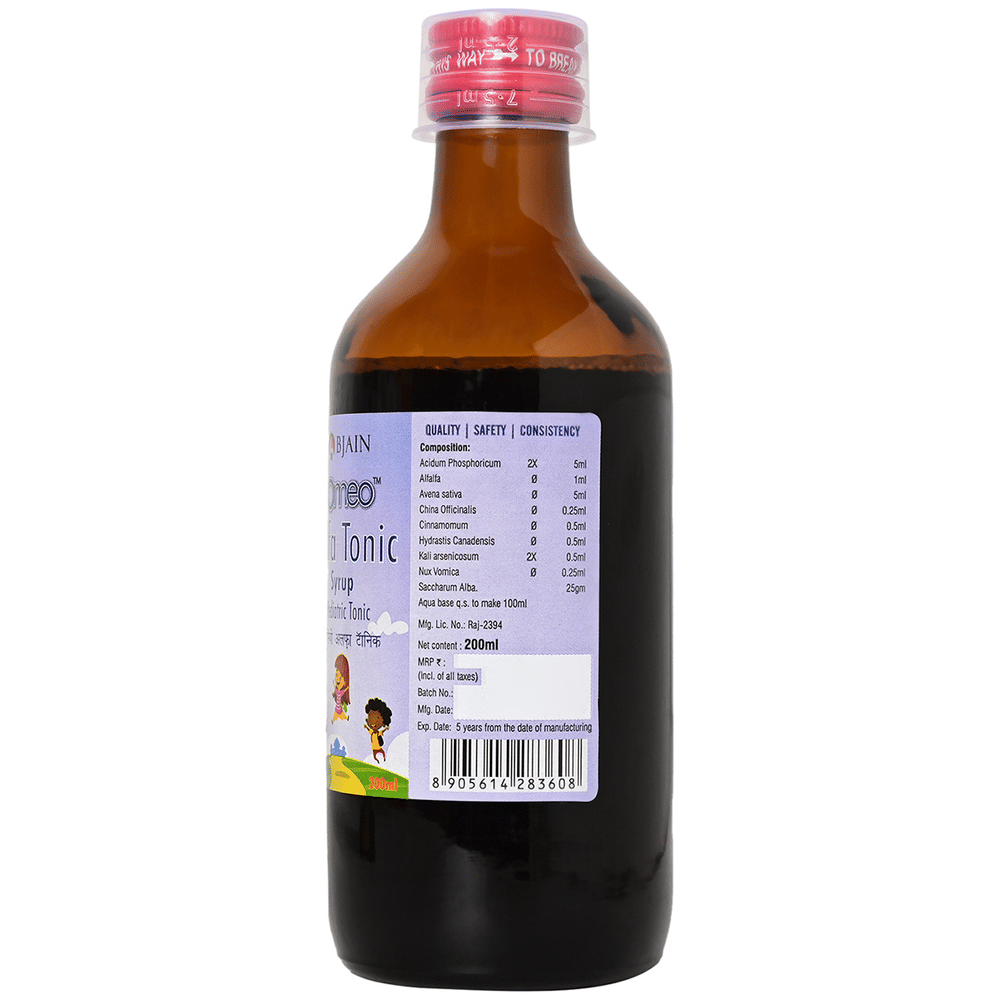 Bjain Omeo Alfa Tonic Syrup bottle of 200 ml Syrup