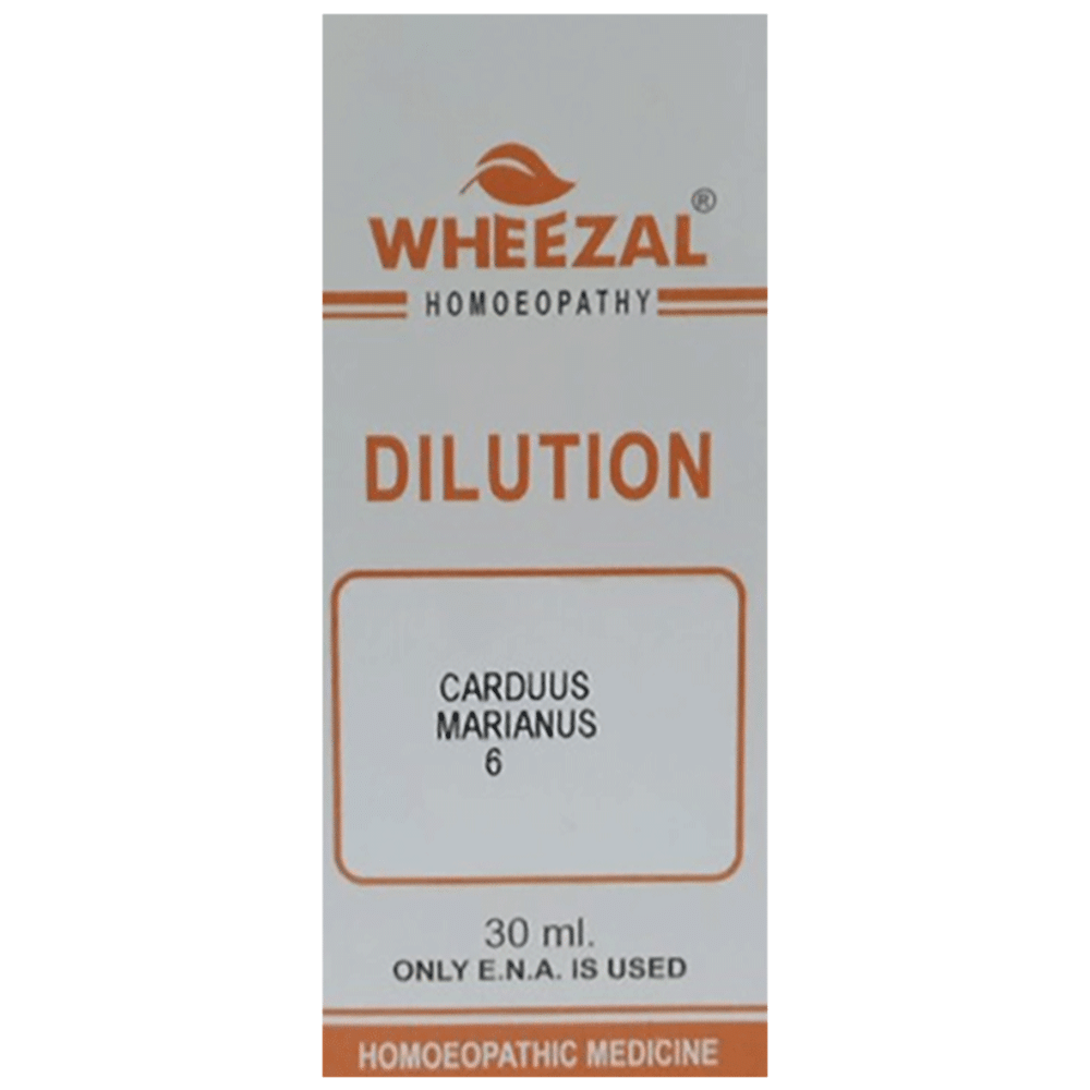 Wheezal Carduus Marianus Dilution 6 bottle of 30 ml Dilution