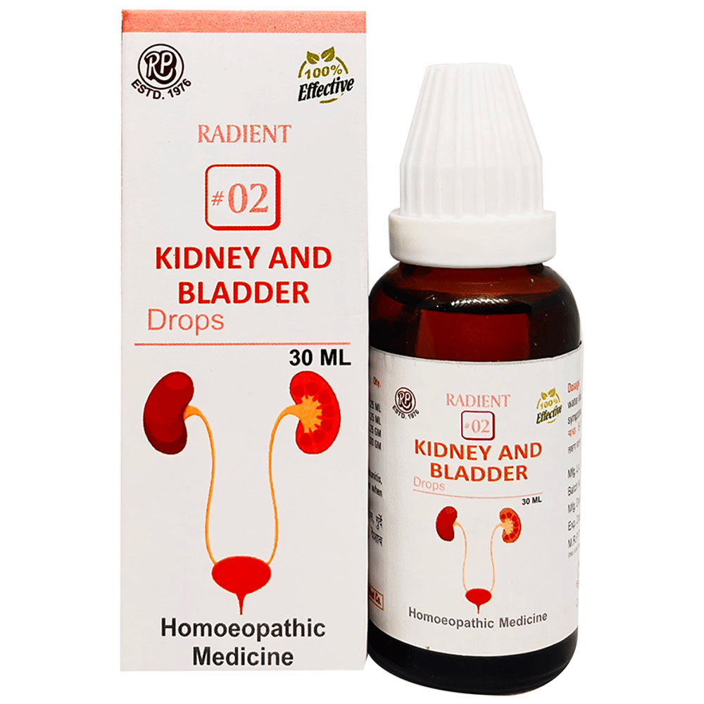 Radient 2 Kidney and Bladder Oral Drops bottle of 30 ml Oral Drops