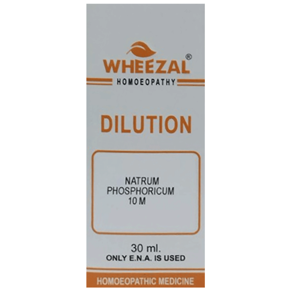 Wheezal Natrum Phosphoricum Dilution 10M bottle of 30 ml Dilution