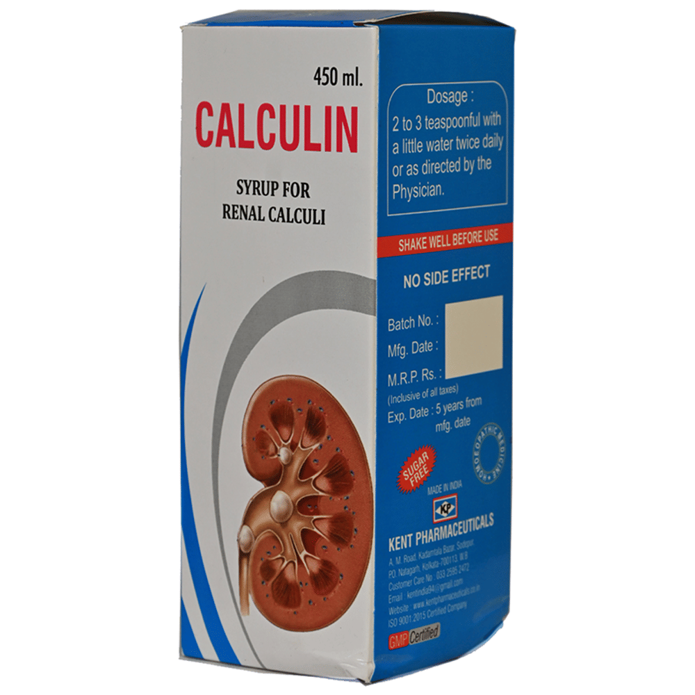 Kent's Calculin Syrup bottle of 450 ml Syrup
