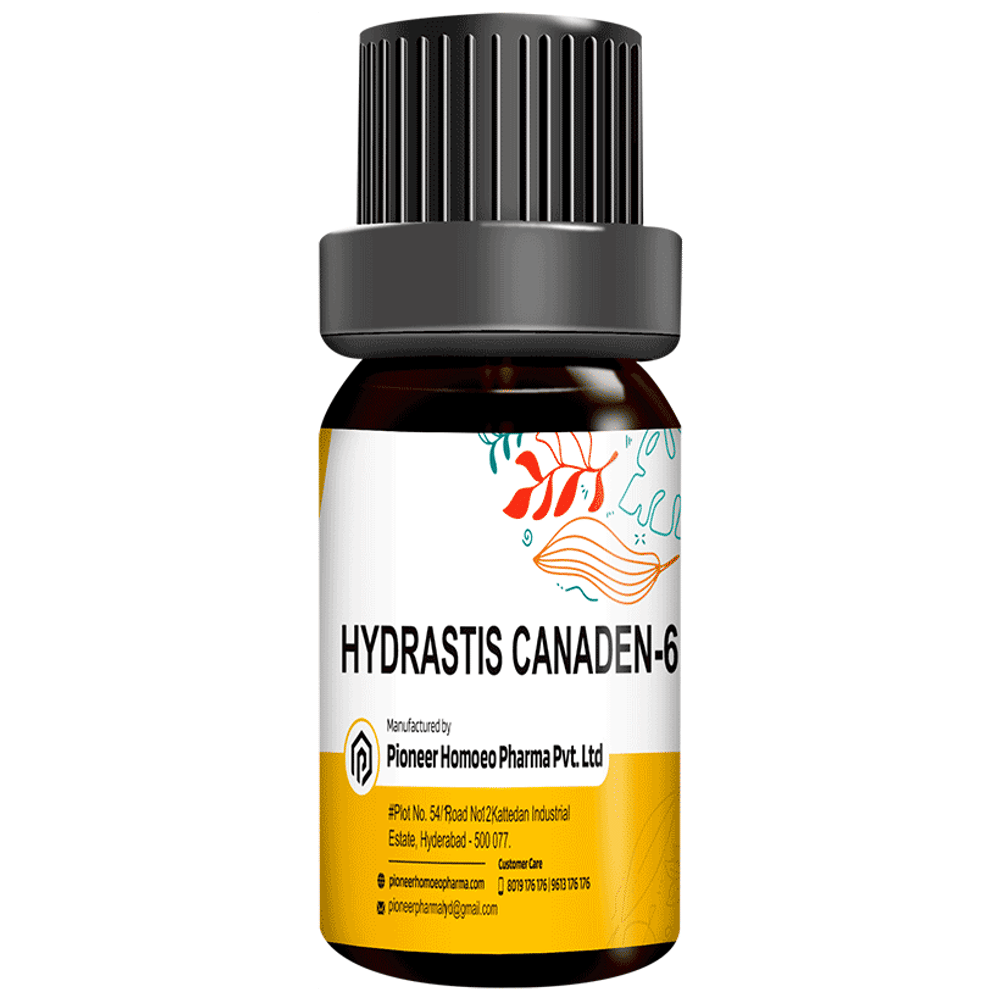 Pioneer Pharma Hydrastis Canaden Globules Pellets Multidose Pills 6 CH bottle of 150 tablets