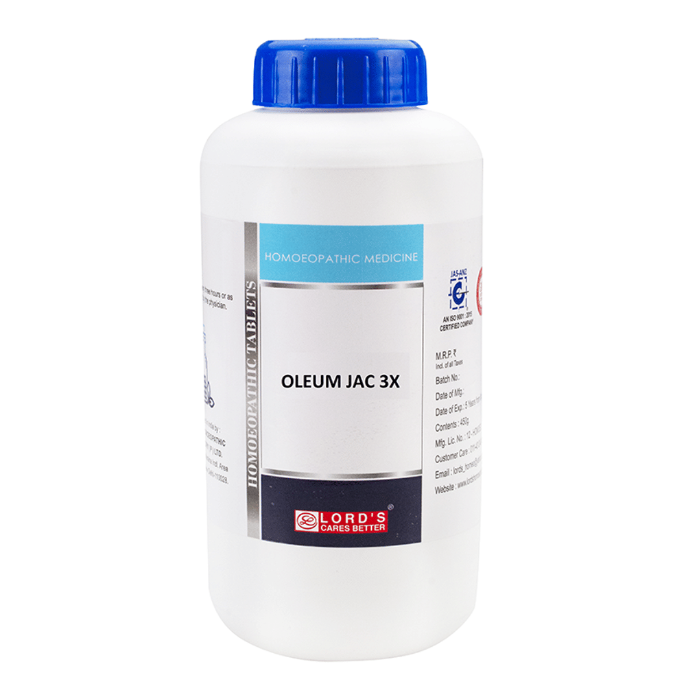 Lord's Oleum Jecoris Trituration Tablet 3X bottle of 450 gm Trituration Tablet