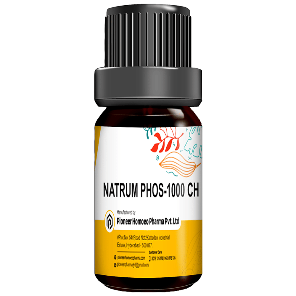 Pioneer Pharma Natrum Phos Globules Pellets Multidose Pills 1000 CH bottle of 150 tablets