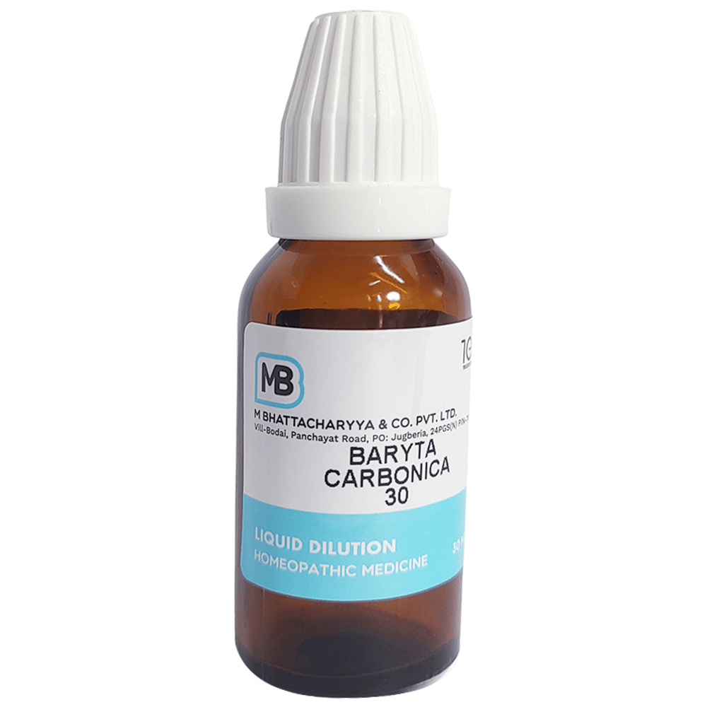 MB Baryta Carbonica Dilution 30 bottle of 30 ml Dilution MB Baryta Carbonica Dilution 30 bottle of 30 ml Dilution