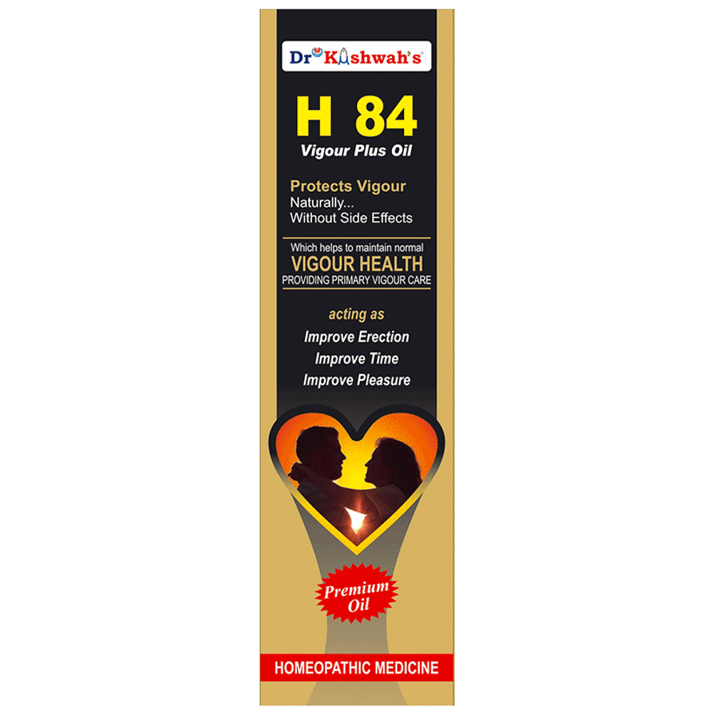 Dr Kushwah's H 84 Vigour Plus Oil bottle of 30 ml Oil