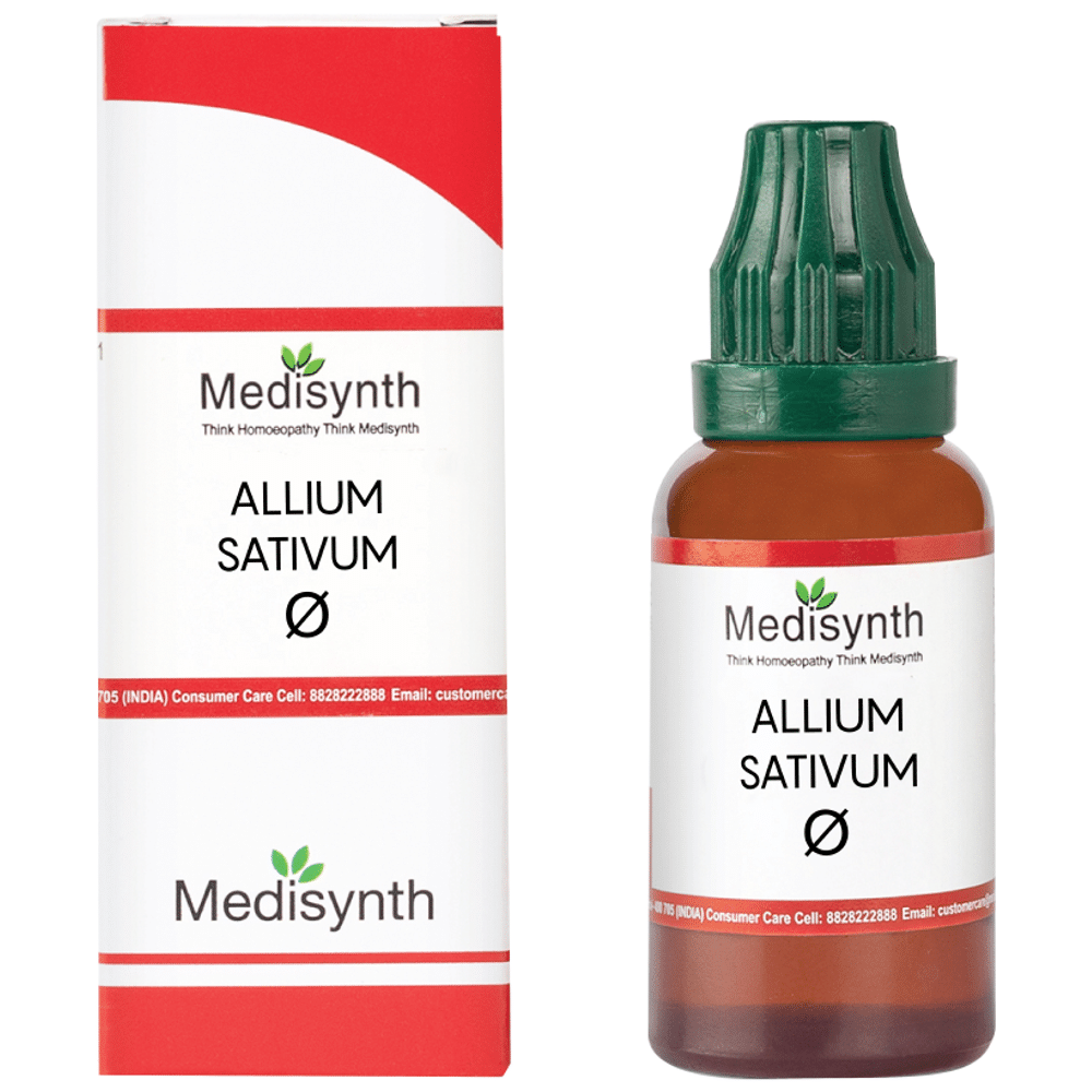 Medisynth Allium Sativum Q bottle of 30 ml Mother Tincture