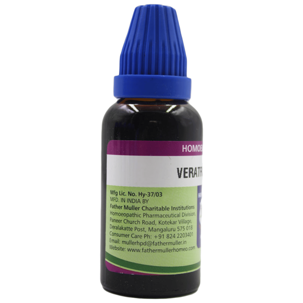 Father Muller Veratrum Album Drop Q bottle of 30 ml Oral Drops Father Muller Veratrum Album Drop Q bottle of 30 ml Oral Drops