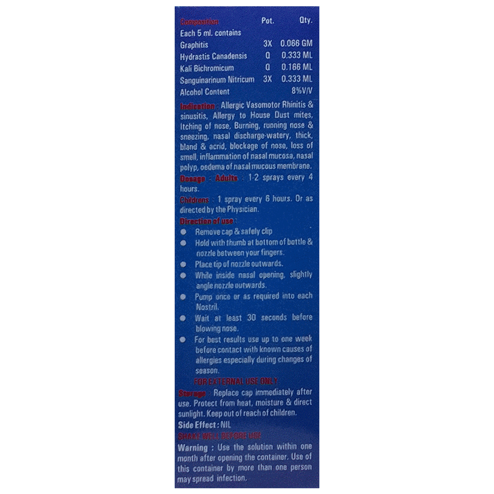 Radient #25 Nasal Allergy Spray Liquid Sugar Free bottle of 10 ml Liquid Radient #25 Nasal Allergy Spray Liquid Sugar Free bottle of 10 ml Liquid