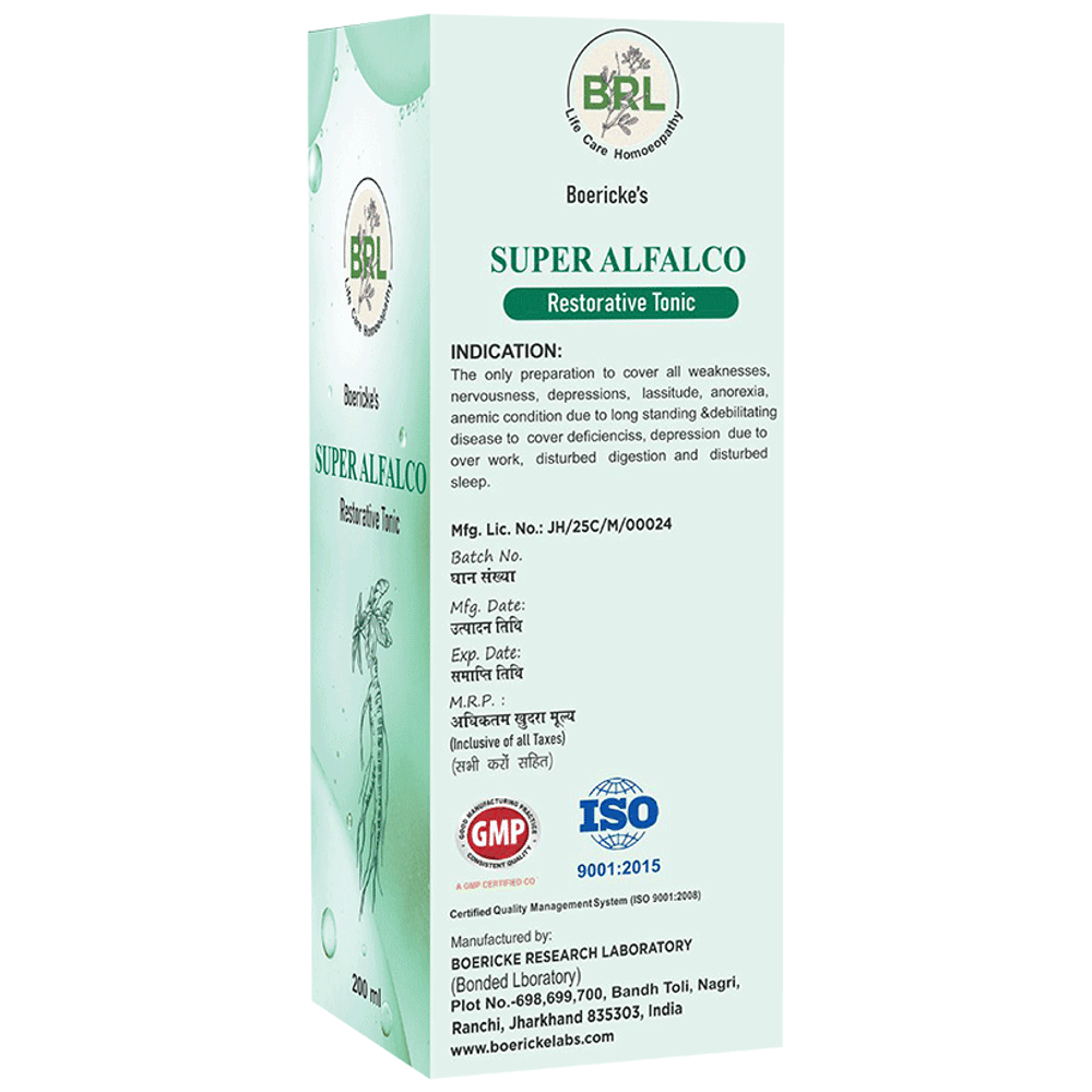 BRL Super Alfalco Tonic bottle of 200 ml Tonic