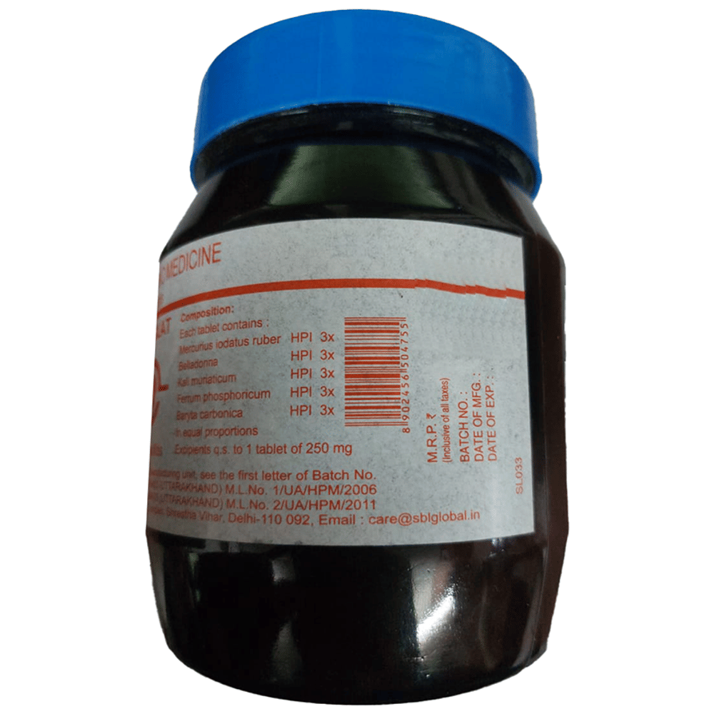 SBL Tonsilat Tablet bottle of 450 gm Tablet SBL Tonsilat Tablet bottle of 450 gm Tablet