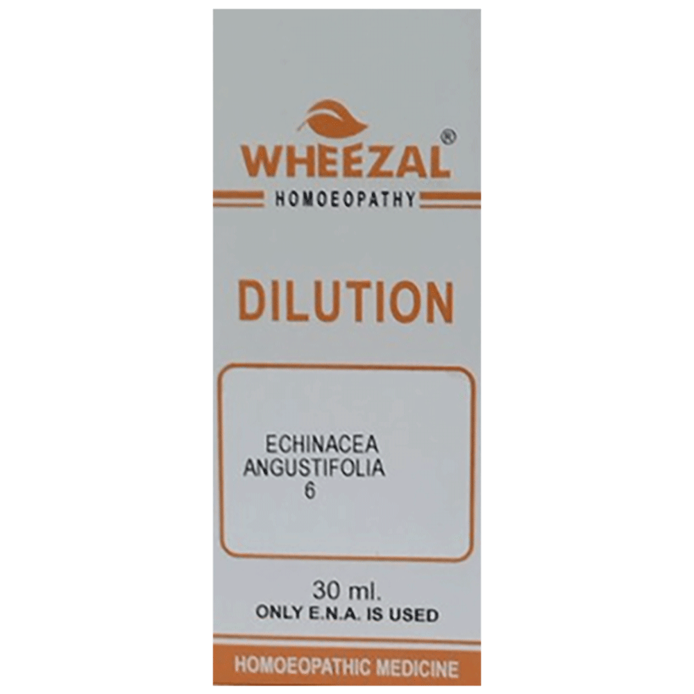 Wheezal Echinacea Angustifolia Dilution 6 bottle of 30 ml Dilution