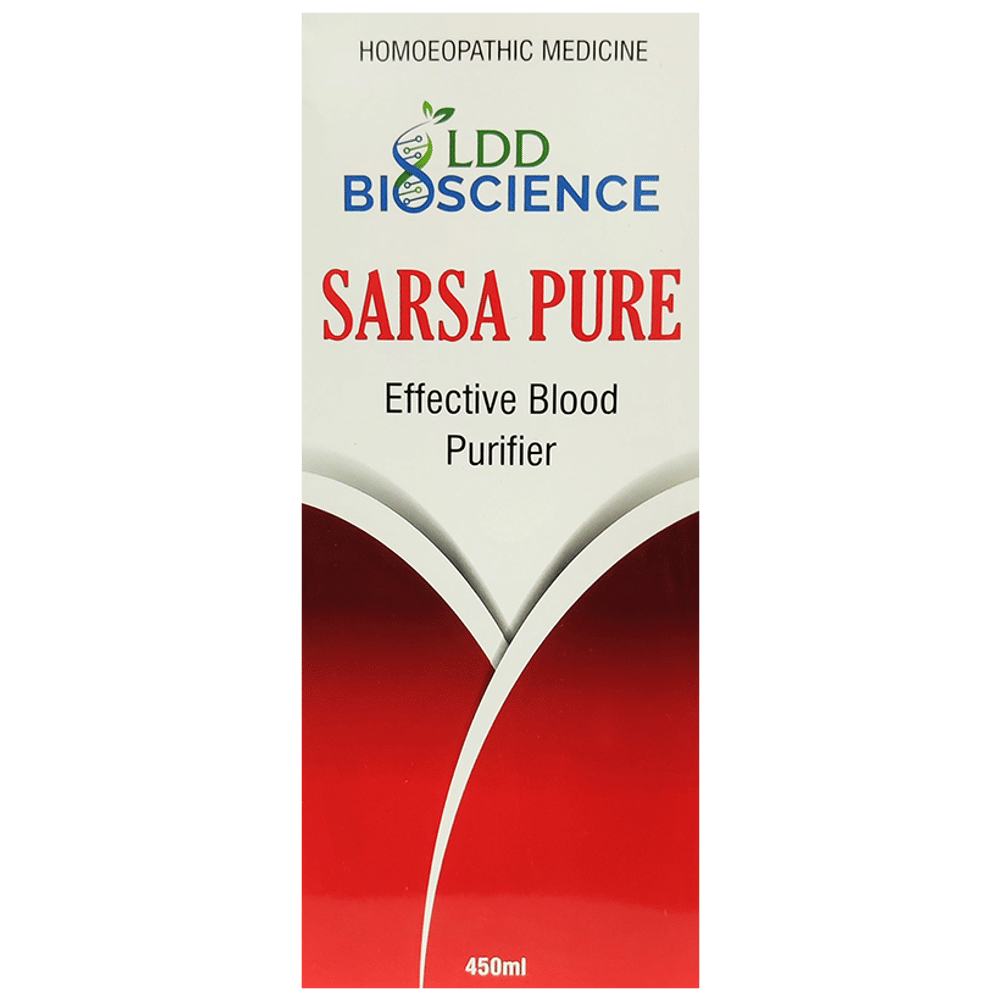 LDD Bioscience Sarsa Pure Blood Purifier Syrup bottle of 450 ml Syrup