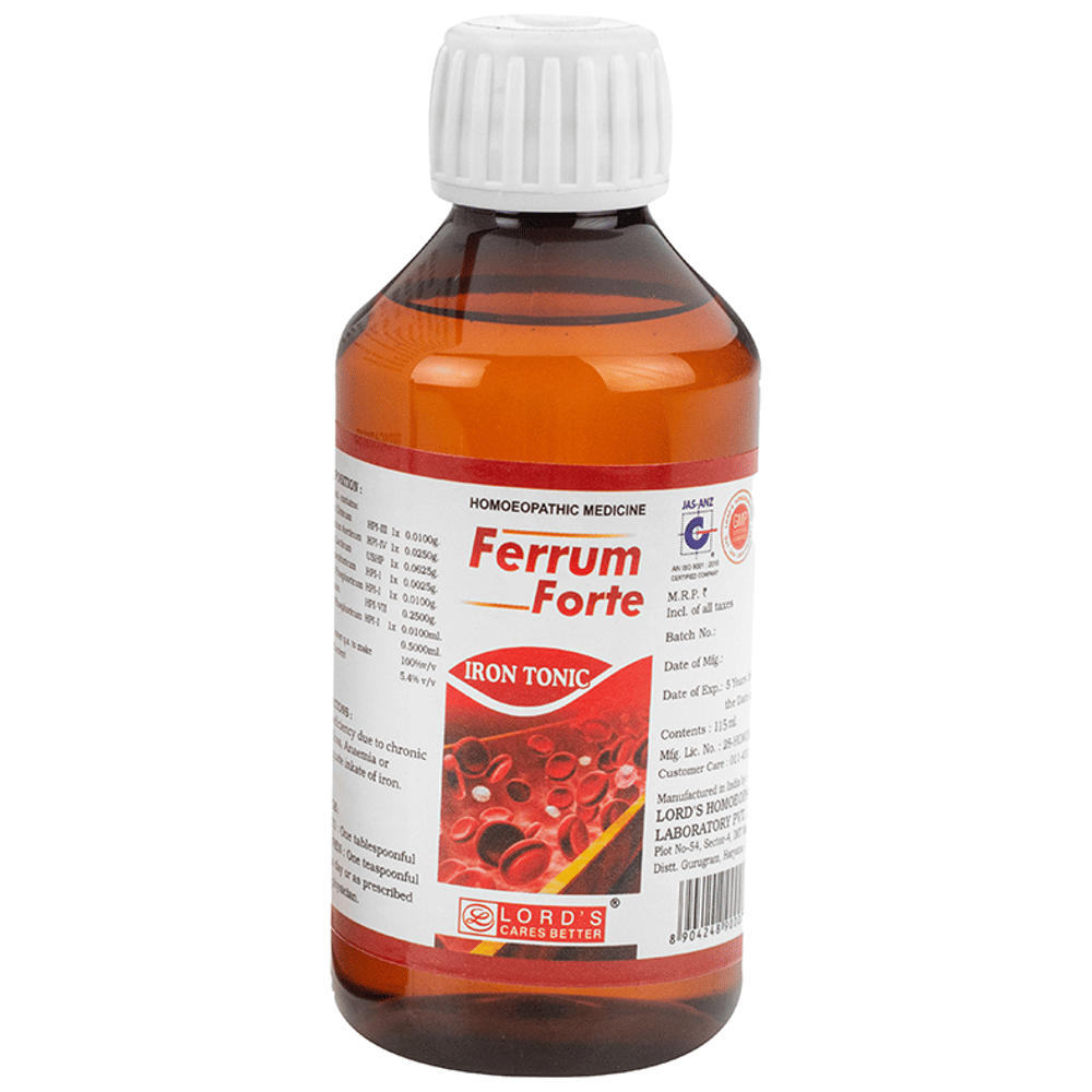 Lord's Ferrum Forte Iron Tonic bottle of 115 ml Tonic Lord's Ferrum Forte Iron Tonic bottle of 115 ml Tonic