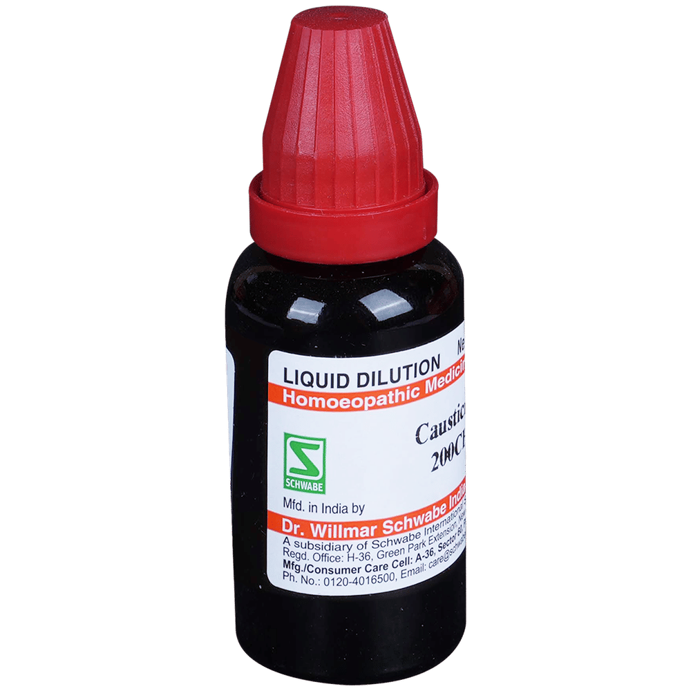 Dr Willmar Schwabe India Causticum Dilution 200 CH bottle of 30 ml Dilution Dr Willmar Schwabe India Causticum Dilution 200 CH bottle of 30 ml Dilution