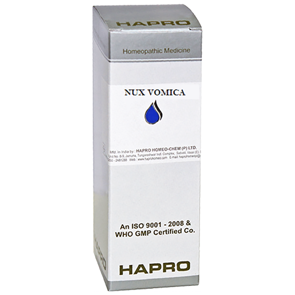 Hapro Nux Vomica Dilution 200 bottle of 100 ml Dilution