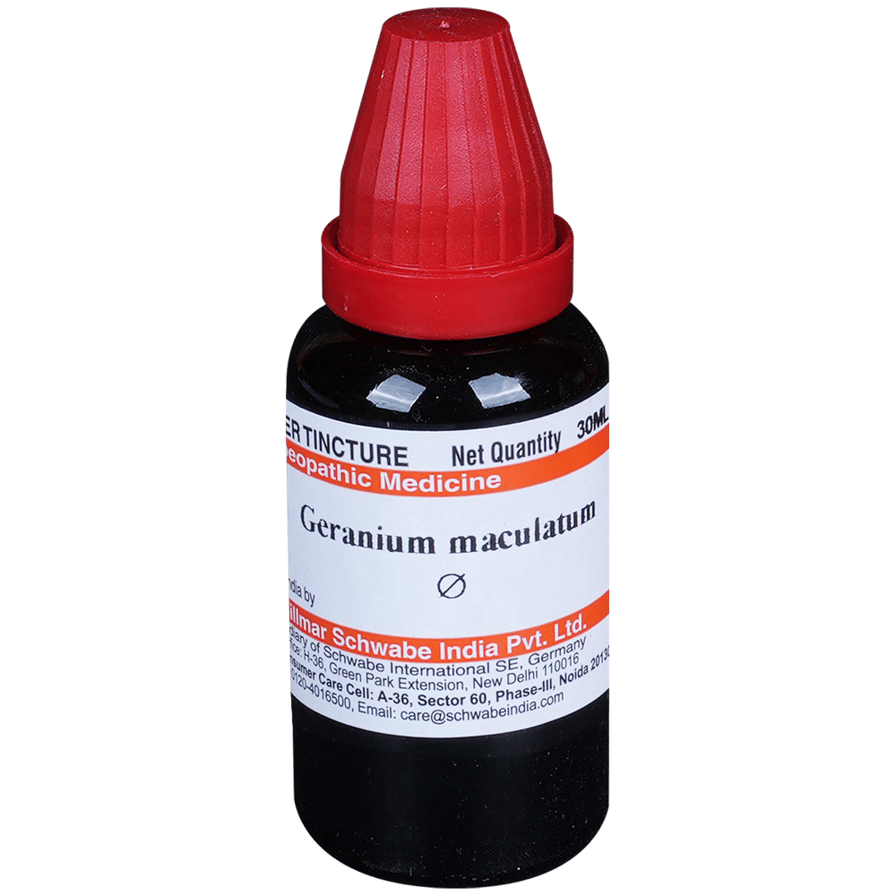 Dr Willmar Schwabe India Geranium Maculatum Mother Tincture Q bottle of 30 ml Mother Tincture