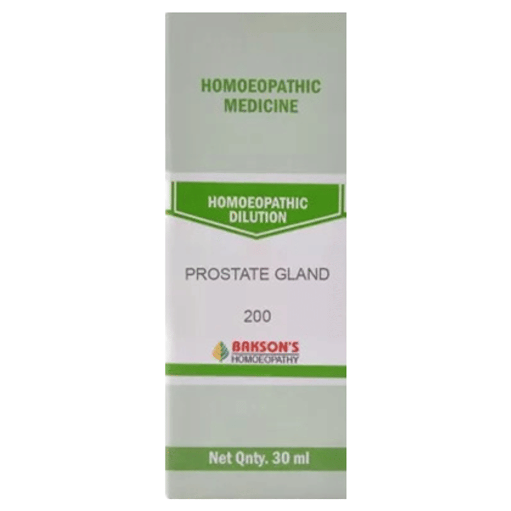 Bakson's Homeopathy Prostate Gland Dilution 200 bottle of 30 ml Dilution Bakson's Homeopathy Prostate Gland Dilution 200 bottle of 30 ml Dilution