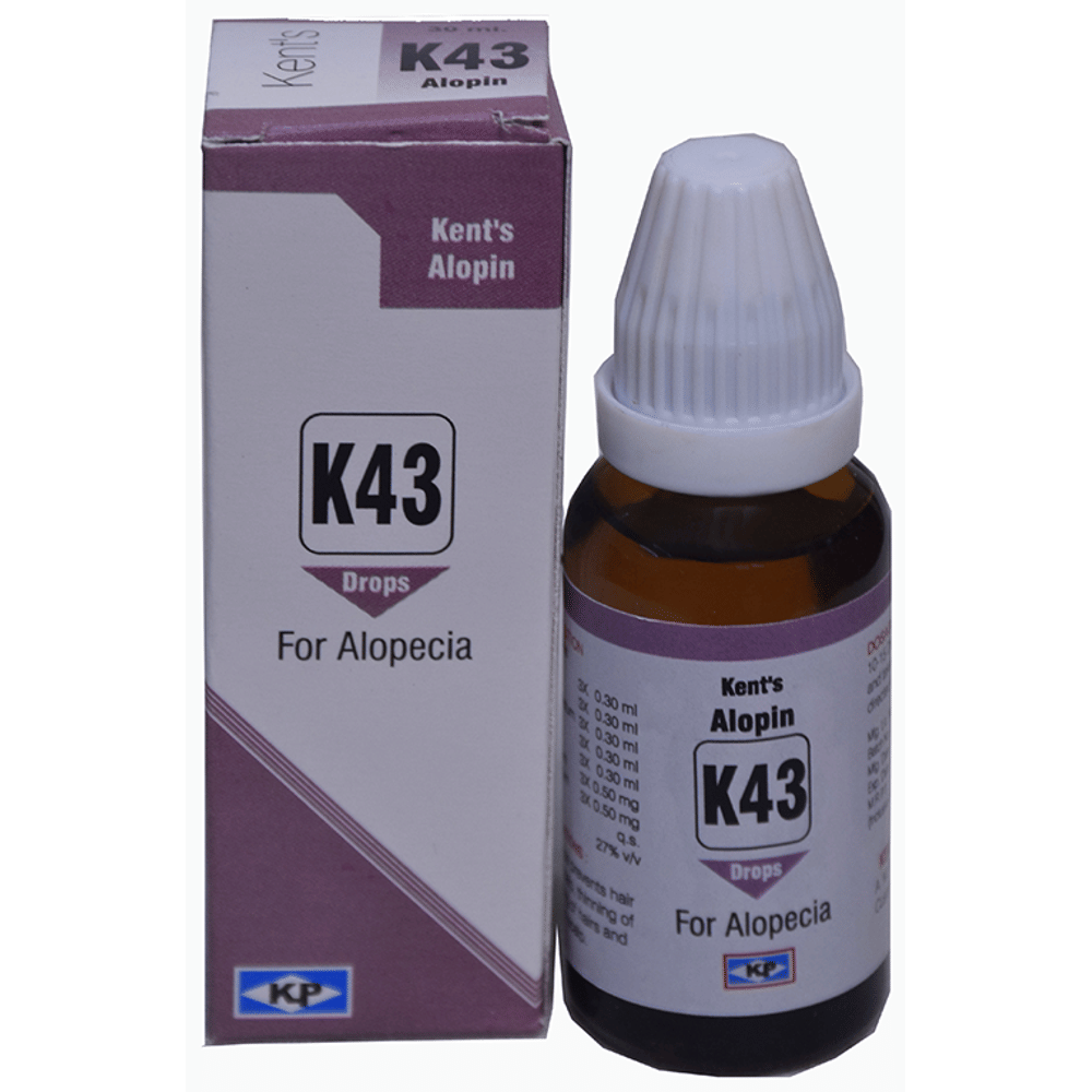 Kent's K43 Alopecia Oral Drops bottle of 30 ml Oral Drops
