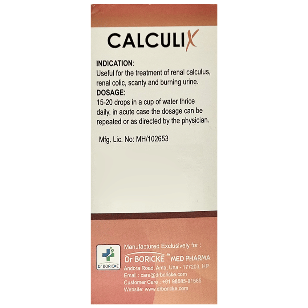 Dr Boricke Calculix bottle of 30 ml Oral Drops