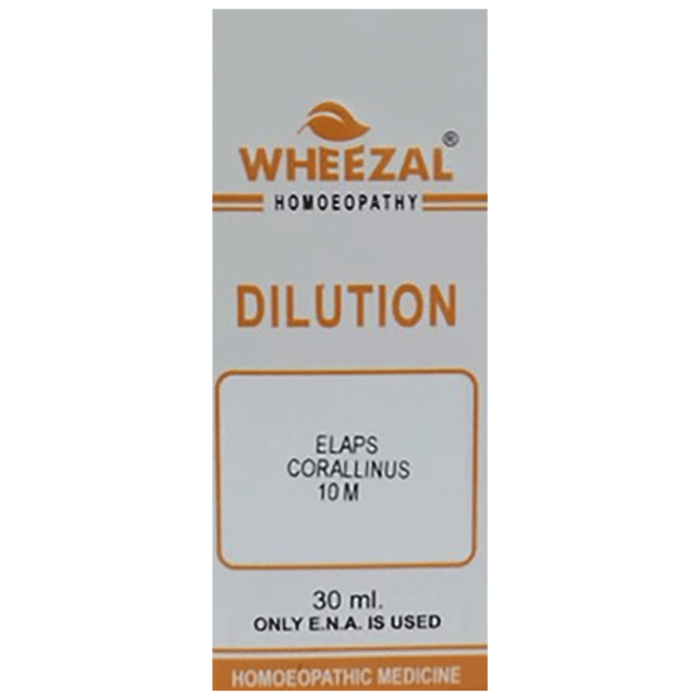 Wheezal Elaps Corallinus Dilution 10M bottle of 30 ml Dilution