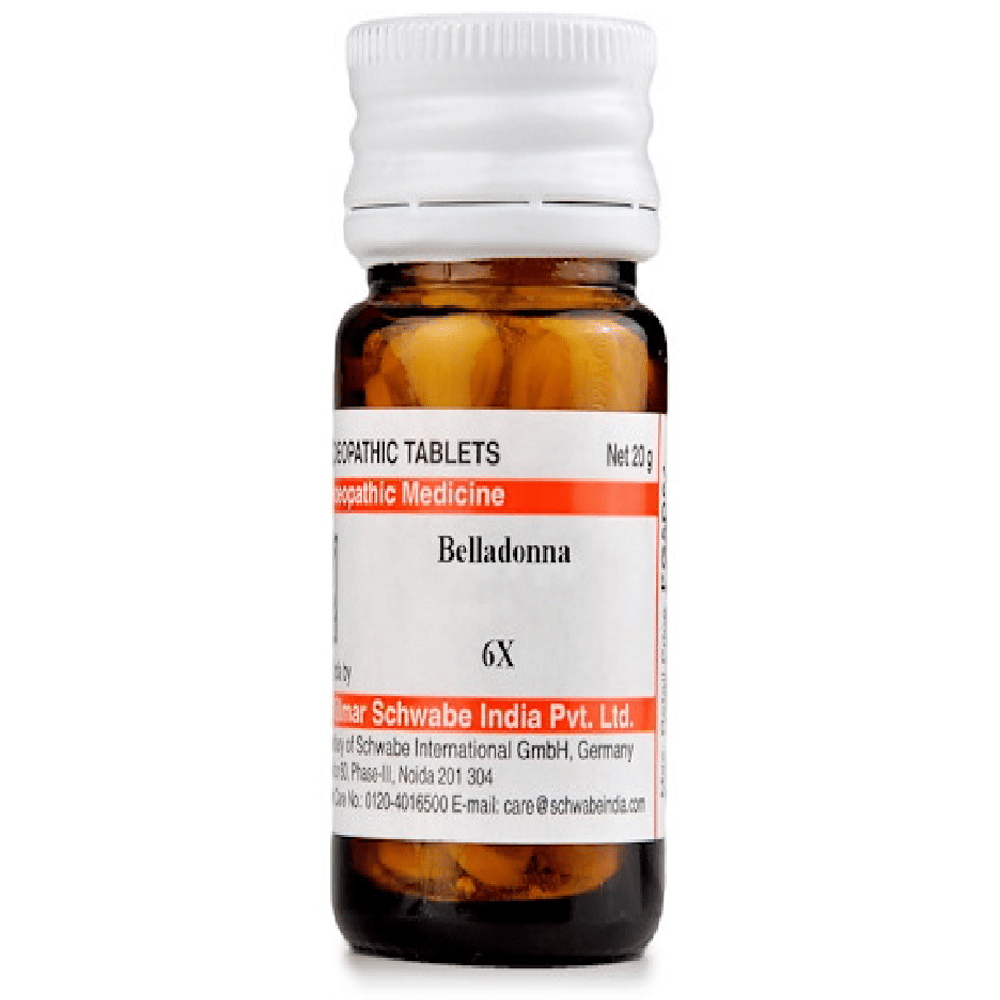 Dr Willmar Schwabe India Belladonna Trituration Tablet 6X bottle of 20 gm Trituration Tablet