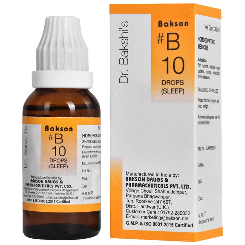 Bakson B10 Sleep Drop bottle of 30 ml Drop