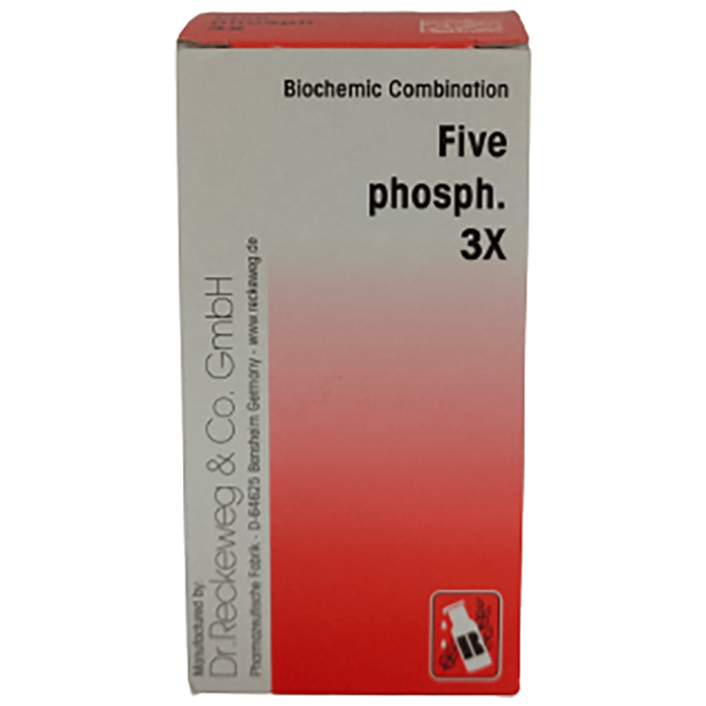 Dr Reckeweg &Co.gmbH Five Phosph Biochemic Tablet 3X bottle of 20 gm Biochemic Tablet