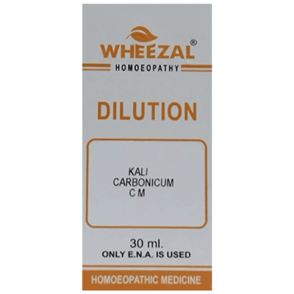 Wheezal Kali Carbonicum Dilution CM bottle of 30 ml Dilution