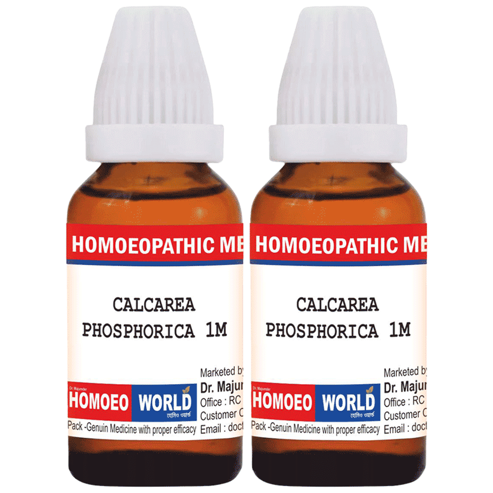 Dr. Majumder Homeo World Calcarea Phosphorica Dilution(30ml Each) 1M combo pack of 2 Packs