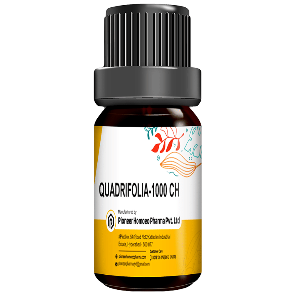 Pioneer Pharma Quadrifolia Globules Pellets Multidose Pills 1000 CH bottle of 150 tablets