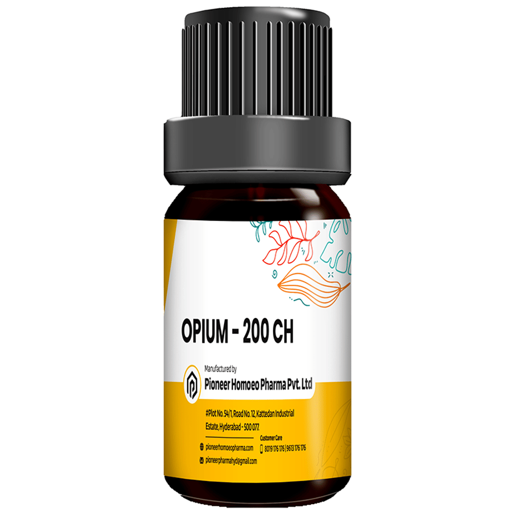 Pioneer Pharma Opium Globules Pellets Multidose Pills 200 CH bottle of 150 tablets